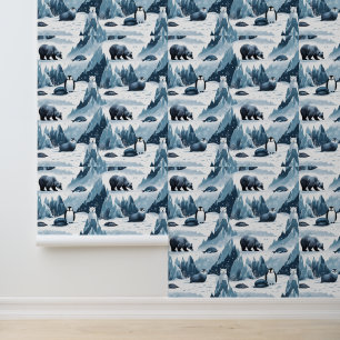 Papier Peint Épeaux et bâtonnets de l'Arctique de la Montagne N