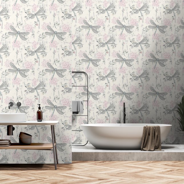 Papier Peint Éplucher et coller de dragon (Salle de bain)