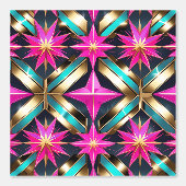 Papier Peint Eplucher et coller disco rétro-futuriste (Recto)