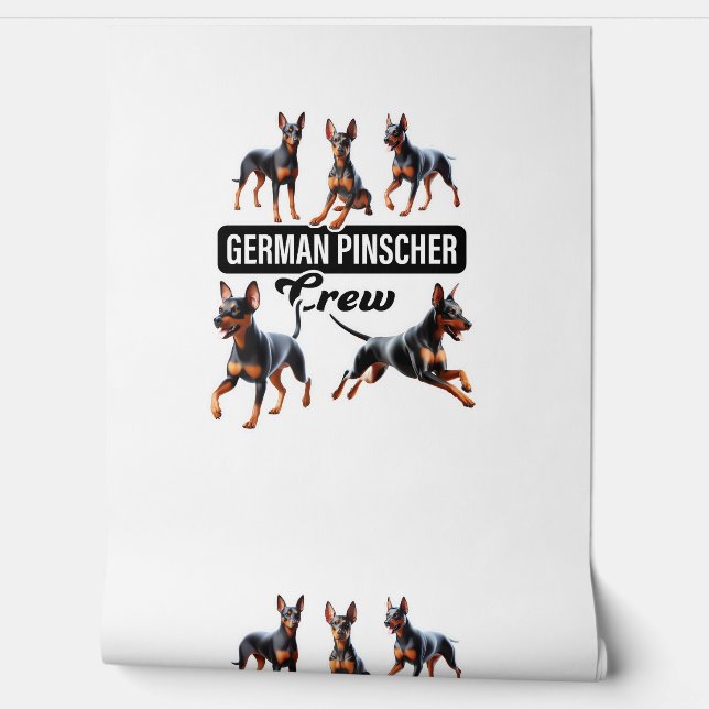 Papier Peint Équipage allemand Pinscher (Déroulement)