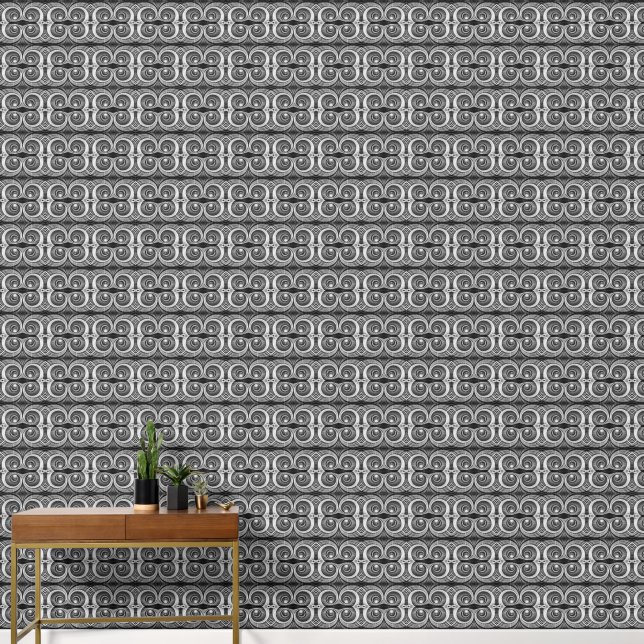 Papier Peint Escalier noir et blanc petit (Couloir)