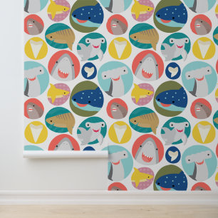 Papier Peint Espèces de requins mignons