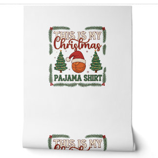 Papier Peint Est Pantalon de Noël Basketball Chapeau de Père No