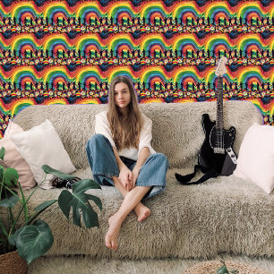 Papier Peint Été d'amour Fleur puissance Rainbow Peel et Bâton