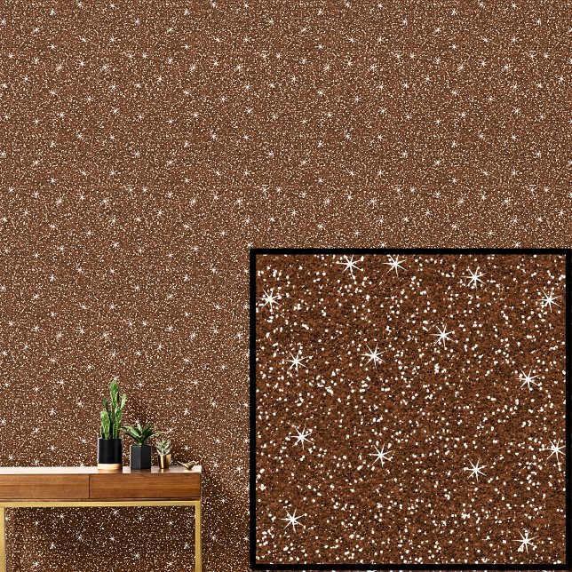 Papier Peint Étoiles Brown de lumière moyenne (Créateur téléchargé)