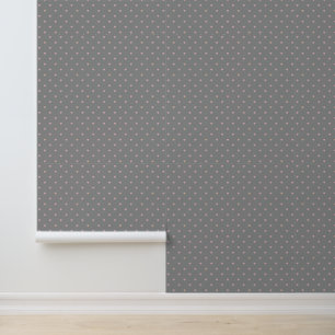 Papier Peint Étoiles dans des cœurs sur fond gris