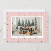 Papier peint Etoiles Rouges Et Rose Photo Carte de (Devant)