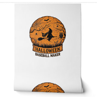Papier Peint Fabricant de baseball Halloween Sorcière volante L