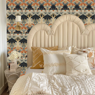 Papier Peint Fairycore Ethereal Orange & Cream Trees