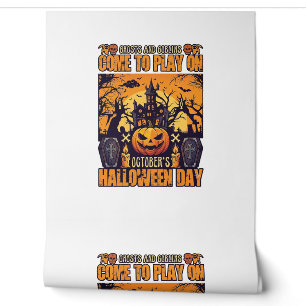Papier Peint Fantômes Lutins Halloween Venez Jouer Octobre Hant