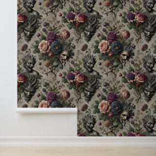 Papier Peint Fête d'anniversaire - Gothique victorien Floral