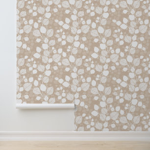 Papier Peint Feuillage Enchevêtré Canopée XL feuilles blanches