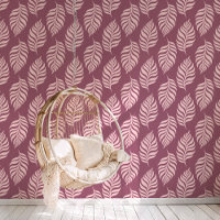 Feuille Tropicale Mauve