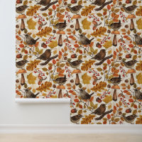 Feuilles d'automne, baies, champignons et fleurs