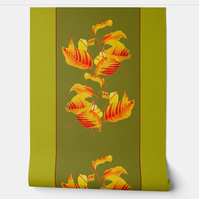 Papier Peint Feuilles de Dogwood sur un (Déroulement)