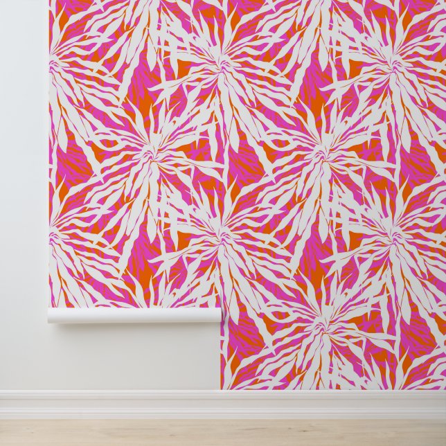 Papier Peint Feuilles de palmiers tropicaux (Application)