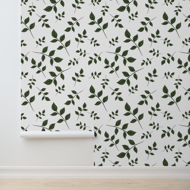 Papier Peint Feuilles Feuilles vertes (Application)