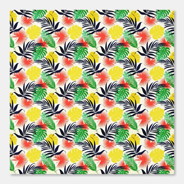 Papier Peint Feuilles tropicaux (Recto)