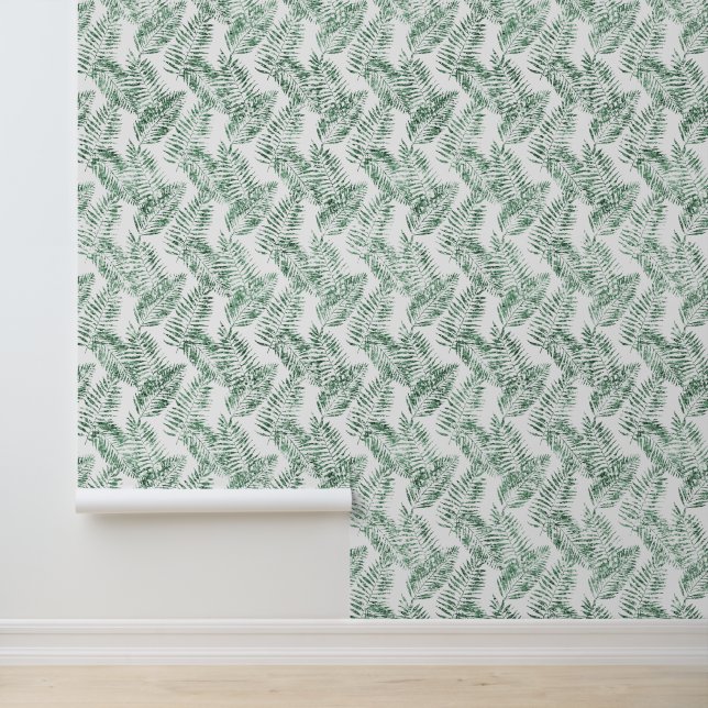 Papier Peint Feuilles verts tropicaux (Application)