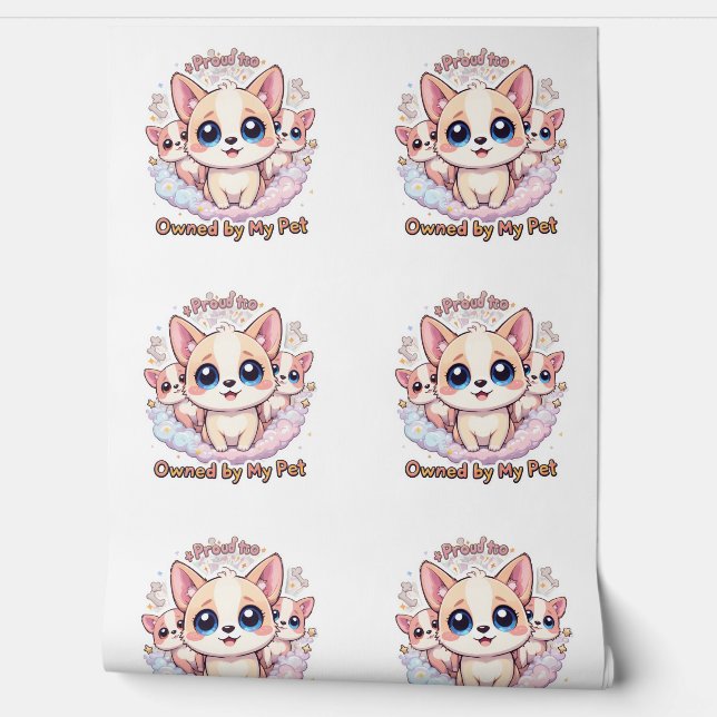 Papier Peint Fier d'être propriétaire de mon animal de compagni (Déroulement)