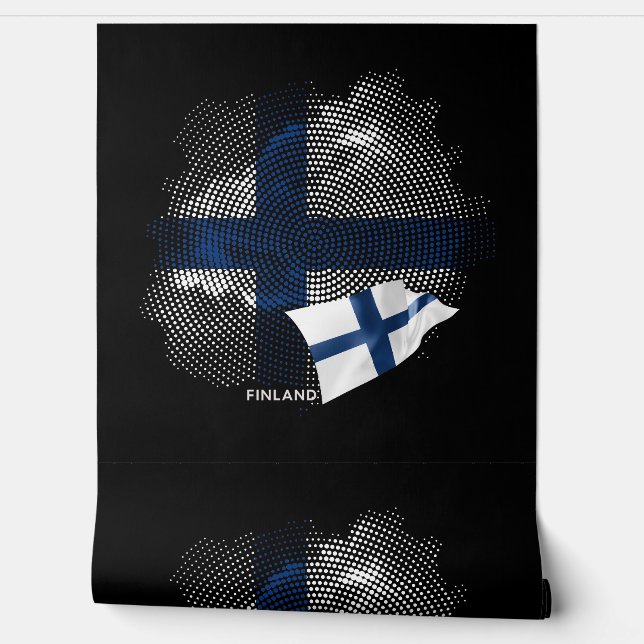 Papier Peint Finland flag (Déroulement)