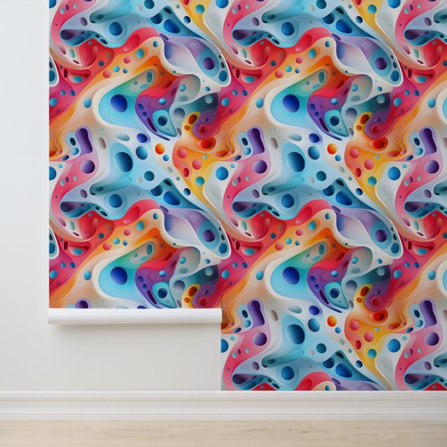 Papier Peint Flèches spectrales Abstraites (Application)