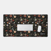 Papier Peint Fleur de Monogramme Vintage à l'Aquar (Clavier et souris)