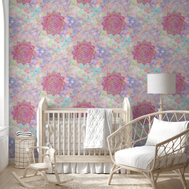 Papier Peint Fleur de Vie - Inde Mandala 7 (Enfants)