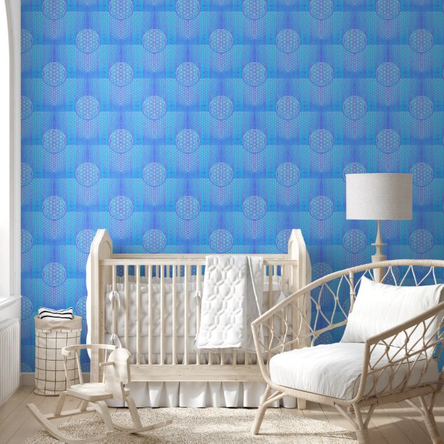 Papier Peint Fleur de Vie - Motif sans couture Art 3 (Enfants)