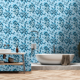 Papier Peint Fleur Frangipani et feuillage plante tropical
