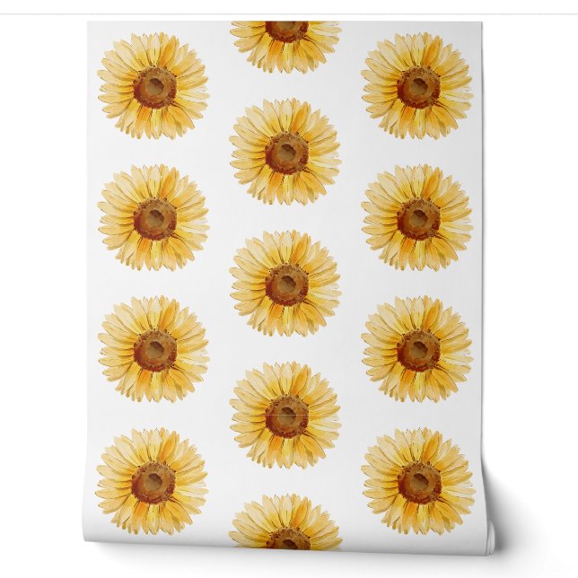 Papier Peint Fleur Jaune (Déroulement)