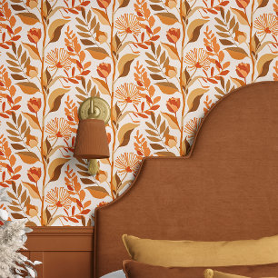 Papier Peint Fleur Retro Bohème