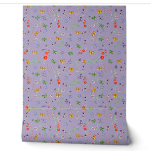 Papier Peint Fleur sauvage romantique