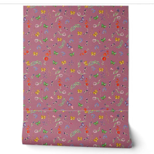 Papier Peint Fleur sauvage romantique