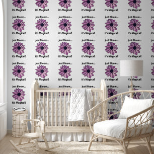 Papier Peint Fleur Violette Magique Vient de Fleurir Sa Magie