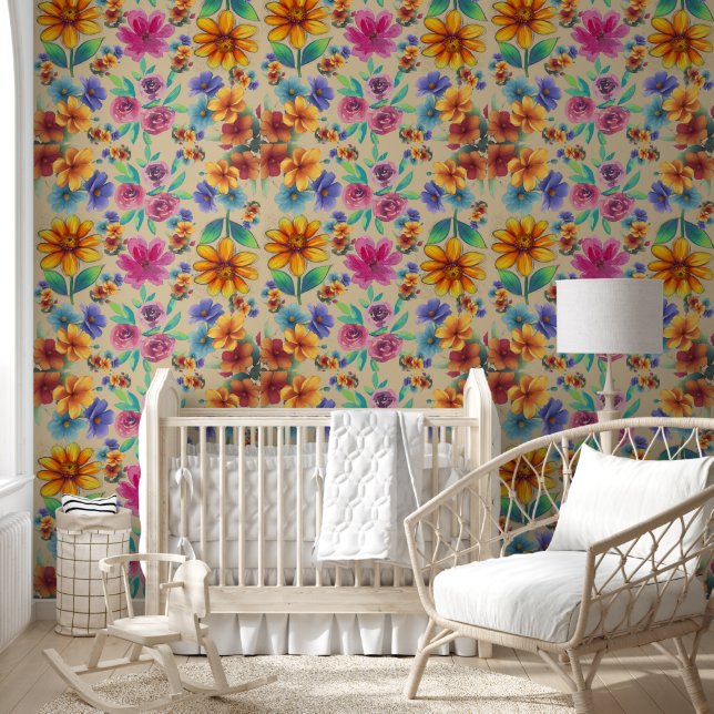 Papier Peint 💐 fleurs (Enfants)