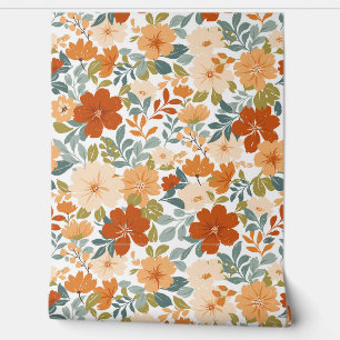 Papier Peint Fleurs d'automne - prairie de jardin d'automne