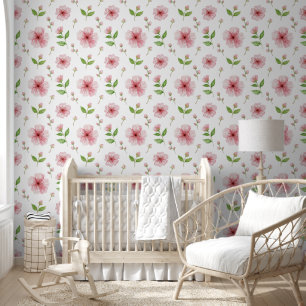 Papier Peint Fleurs de cerisiers roses