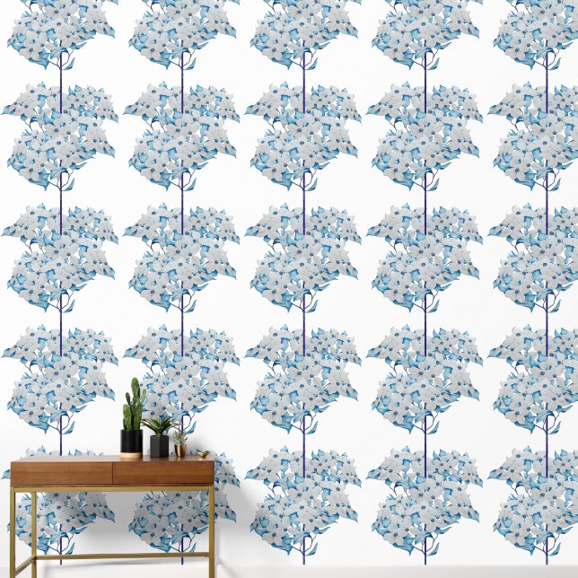 Papier Peint Fleurs de cornouiller sur un  (Couloir)
