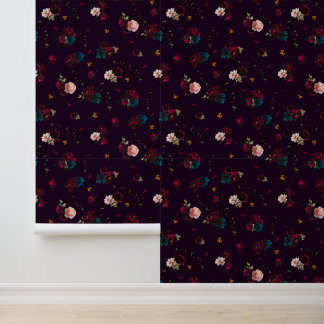 Papier Peint Fleurs de Moody gothique