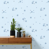 Papier Peint Fleurs de myosotis bleues - Conception aquarelle