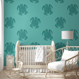 Papier Peint FLEURS DE VIE - Tortue magique 1