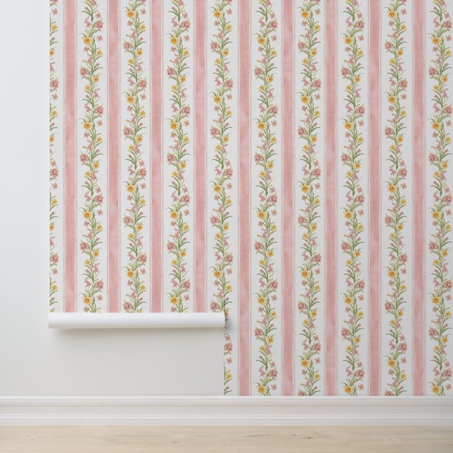 Papier peint Fleurs délicates du pays français (Application)