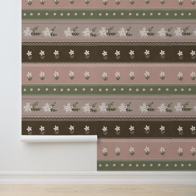 Papier peint Fleurs délicates du pays français (Application)
