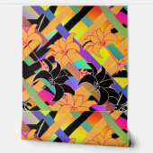 Papier Peint Fleurs Entrelacées (Déroulement)