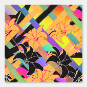 Papier Peint Fleurs Entrelacées (Recto)