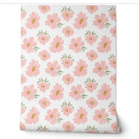 Fleurs modernes Pink Gold Nursery Salle pour enfan