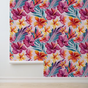 Papier Peint Fleurs tropicales