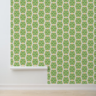 Papier Peint Fleurs Vertes, Motif De Fleurs, Motif Floral