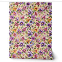 Fleurs violettes colorées printanières fleurs flor